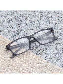 TED SMITH - Rectangular Grey Spectacles for Mens Womens (54)
