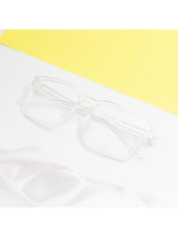 TED SMITH - Wayfarer Transparent Spectacles for Mens Womens (53)