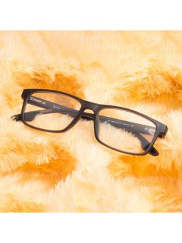 TED SMITH - Rectangular Grey Spectacles for Mens Womens (55)
