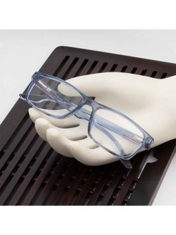 TED SMITH - Rectangular Blue Spectacles for Mens Womens (55)