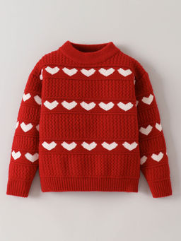 Hopscotch - Bear Face Contrast Pocket Sweater