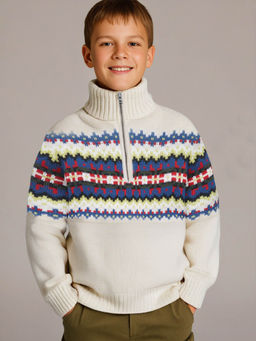 CHERRY CRUMBLE BY NITT HYMAN - Unisex Multicolour High Neck Sweater