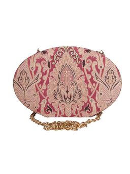 The Purple Sack - Pink Printed Clutch