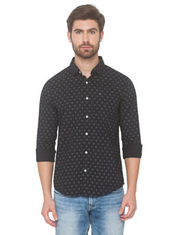Spykar - Men Black Slim Fit Shirt