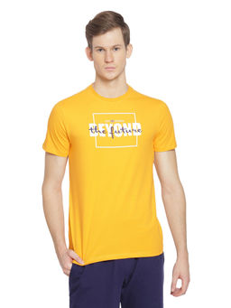 AM SWAN - Mens Printed Flame Orange T-shirt