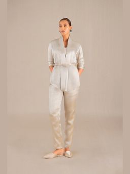 AMPM - Silver Nava Jacket with Pant and Belt