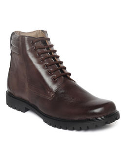 Louis Stitch - Solid Brown Italian Leather Casual Boots