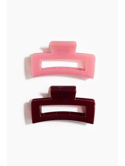 H&M - Women Pink 2-Pack Hair Claws