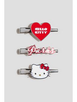 H&M - Girls Silver-Coloured 3-Pack Hair Clips