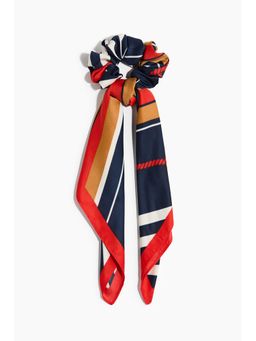 H&M - Women Blue Scarf-Detail Scrunchie
