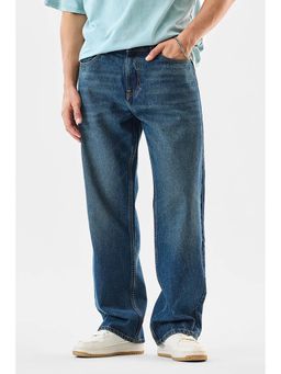 Snitch - Blue Washed Loose Casual Jeans
