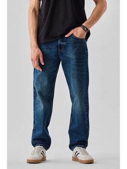 Snitch - Blue Washed Relaxed Casual Jeans