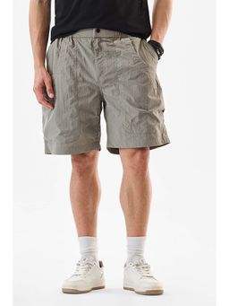 Snitch - Grey Solid Loose Casual Shorts