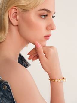Anaash - 22K Gold Plated Sunburst Cuff
