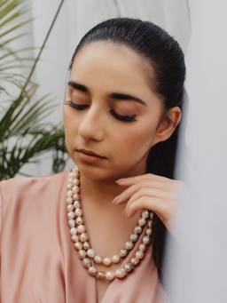Anaash - Brown Baroque Pearl Necklace
