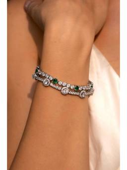 PRATA - Radiant Diamante White Bracelet