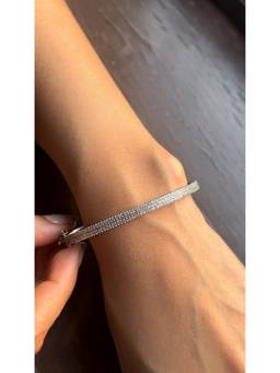 PRATA - Pave Linea White Bracelet
