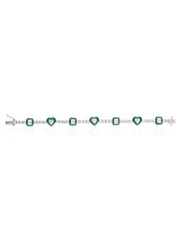 PRATA - Horizon Enamel Tennis Green Bracelet
