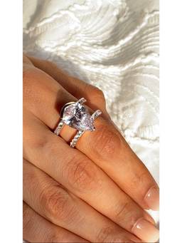 PRATA - Clarissa Pear White Ring