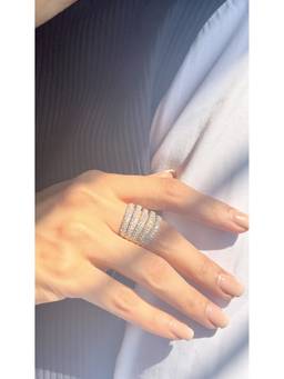 PRATA - Diamantic Flare White Ring