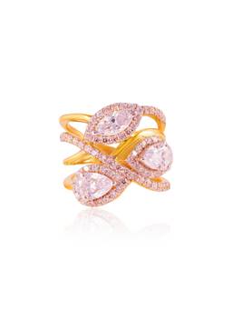 PRATA - Diamond Vision Band White Ring