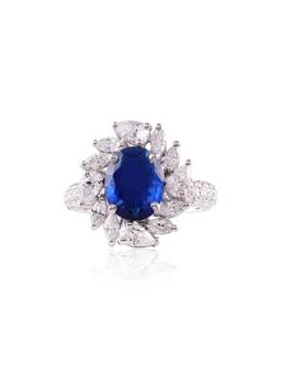 PRATA - Valente Gem Blue Ring