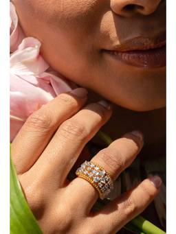 PRATA - Paragon Fleur White Ring