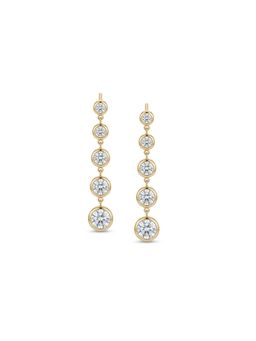 PRATA - Gradient Drop White Earrings