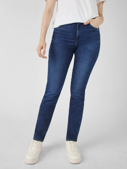 Wrangler - Women Navy Blue Slim Fit High Rise Jeans