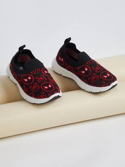 max - Girls Spiderman Slip-On Walking Shoes