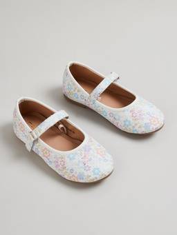 max - Girls Floral Print Ballerinas