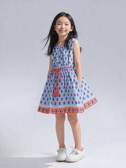 A.T.U.N. - Girls Blue Samantha Knee Length Dress
