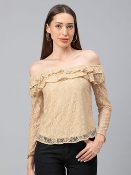 Globus - Gold Self Design Top (XS)