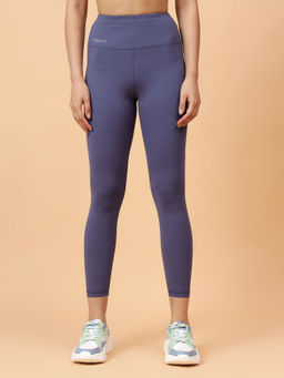 Fitkin - Women's Purple Core High Waist Curve Sculpting Tights