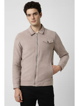 Peter England - Men Brown Solid Casual Jacket