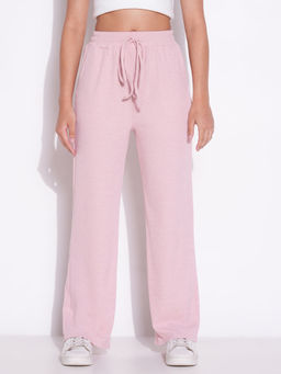 SHOWOFF - Basic Women Lavender Solid Parallel Pants