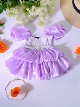 Bella Moda - Purple Cotton Solid Dress