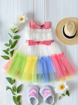 Bella Moda - Multi-Color Cotton Solid Dress