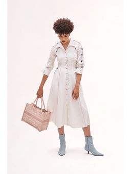 Our Love - Beloved Whit Button Down Dress