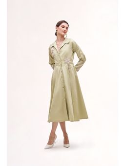 Our Love - Banana Floral Sea Salt Midi Dress