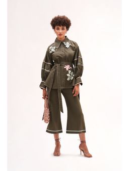 Our Love - Bianca Applique Shirt With Trousers (Set of 3)