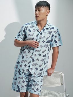 HIGHLANDER - Men Star Wars Printed Relaxed Shirt and Shorts (Set of 2)