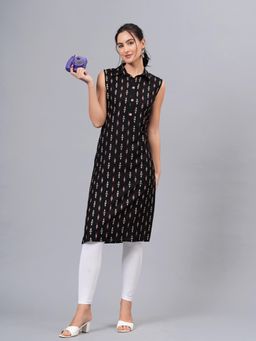 Gahan - Womens Black Viscose Rayon Fabric Kurta