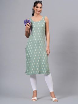 Gahan - Womens Green Viscose Rayon Fabric Kurta