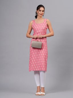 Gahan - Womens Pink Viscose Rayon Fabric Kurta