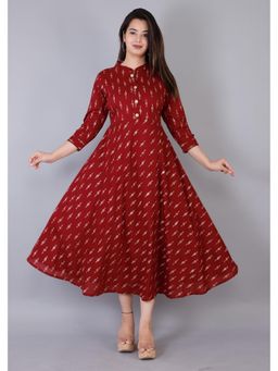 Gahan - Womens Maroon Viscose Rayon Fabric Kurta