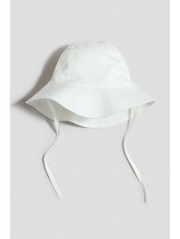 H&M - Unisex White Cotton Sun Hat