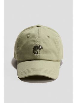 H&M - Boys Green Motif-Detail Twill Cap