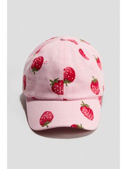 H&M - Girls Pink Cotton Twill Cap