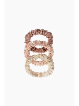 H&M - Women Pink 3-Pack Silk Scrunchies